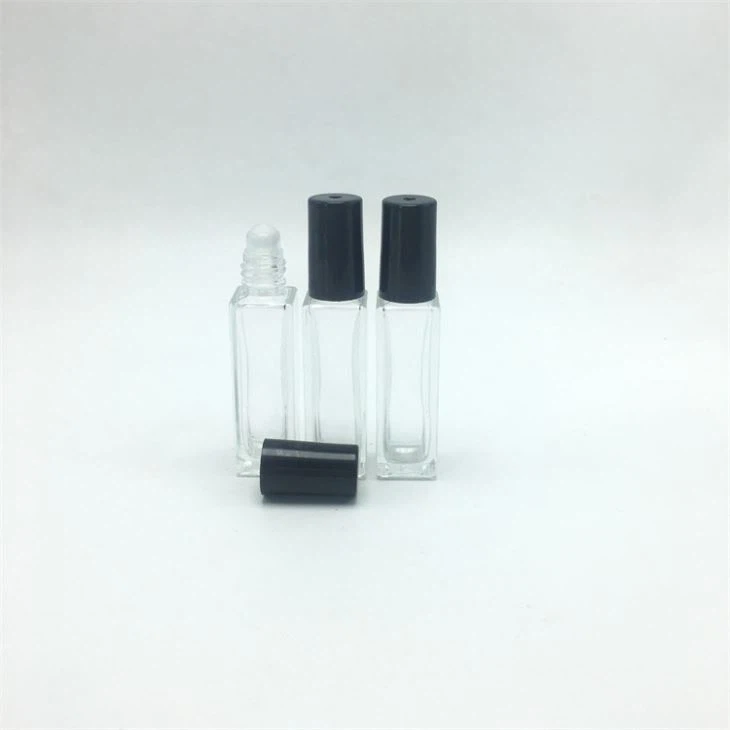 Square Glass Roller Ball Bottles