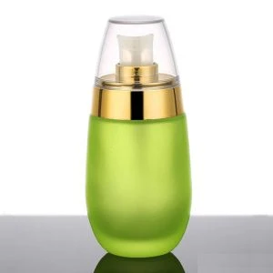50 ml zumraddan nasosli kosmetik shisha
